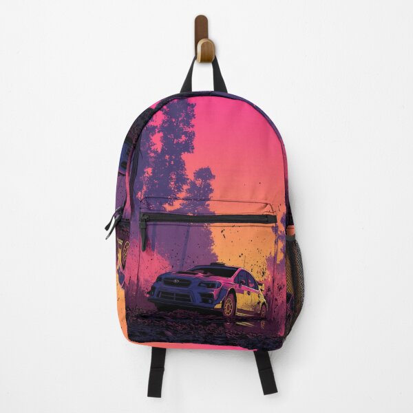 Item preview, Sunset gradient backdrop with rally cars in action Art Inspired By Nature And The Active Outdoors designed and sold by CDC40.
