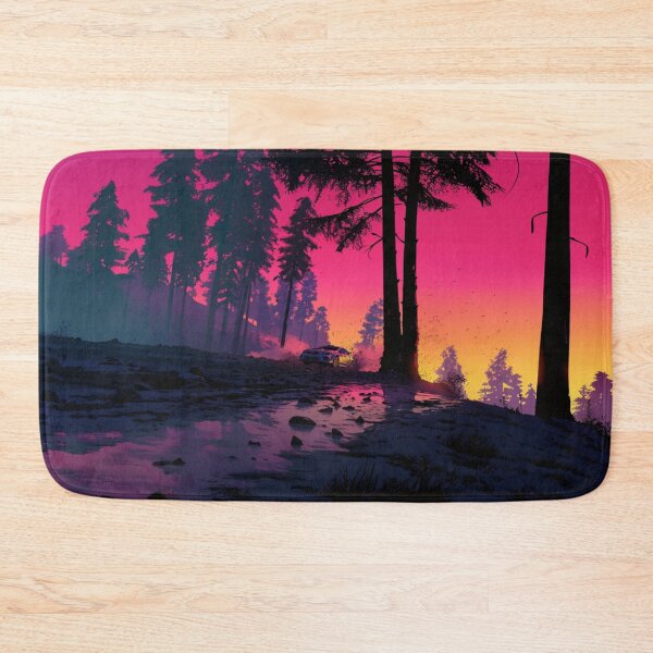 Item preview, Sunset gradient backdrop with rally cars in action Art Inspired By Nature And The Active Outdoors designed and sold by CDC40.