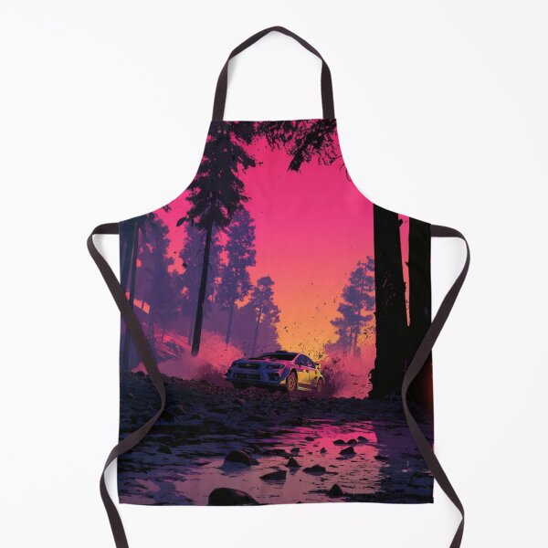 Item preview, Sunset gradient backdrop with rally cars in action Art Inspired By Nature And The Active Outdoors designed and sold by CDC40.