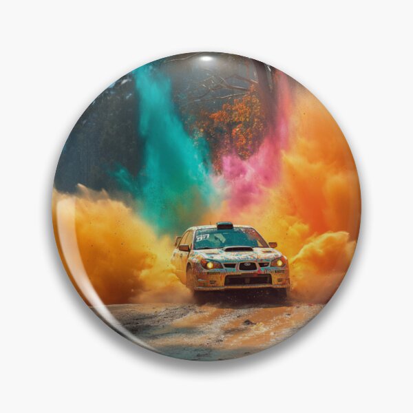 Item preview, Rally car kicking up splashes of colour during a race Art Inspired By Nature And The Active Outdoors designed and sold by CDC40.