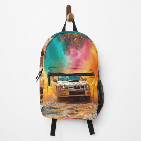 Item preview, Rally car kicking up splashes of colour during a race Art Inspired By Nature And The Active Outdoors designed and sold by CDC40.