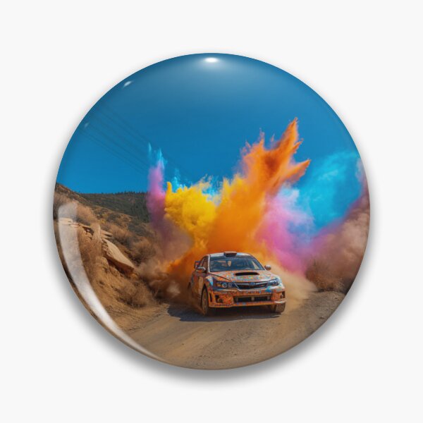 Item preview, Rally car kicking up splashes of colour during a race Art Inspired By Nature And The Active Outdoors designed and sold by CDC40.