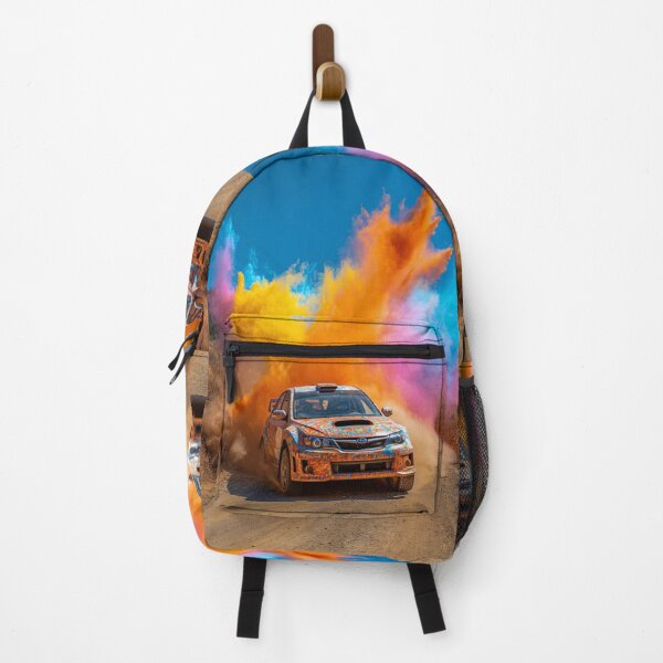 Item preview, Rally car kicking up splashes of colour during a race Art Inspired By Nature And The Active Outdoors designed and sold by CDC40.