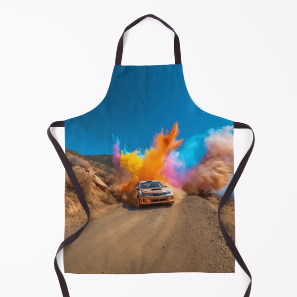 Item preview, Rally car kicking up splashes of colour during a race Art Inspired By Nature And The Active Outdoors designed and sold by CDC40.