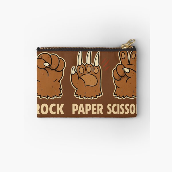 Item preview, Rock Paper Scissors Bear Paws | Funny Animal Humor Design designed and sold by TrackinDaTrends.