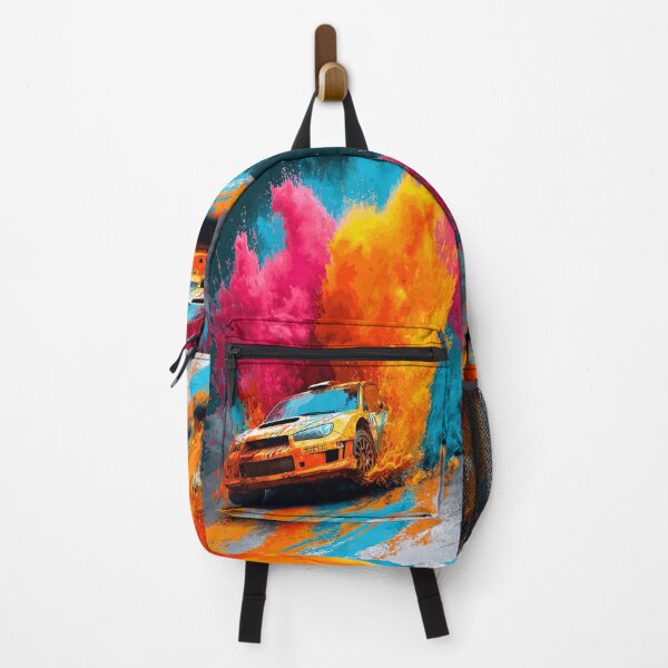 Item preview, Rally car kicking up splashes of colour during a race Art Inspired By Nature And The Active Outdoors designed and sold by CDC40.