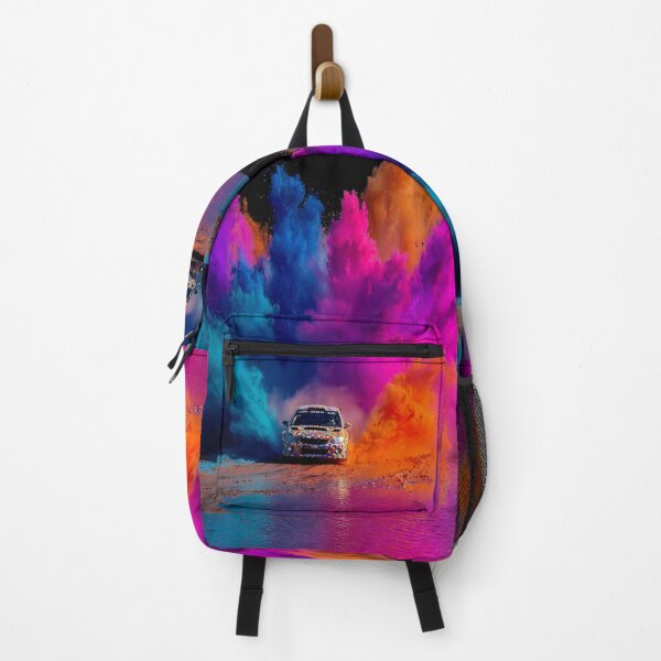 Item preview, Rally car kicking up splashes of colour during a race Art Inspired By Nature And The Active Outdoors designed and sold by CDC40.