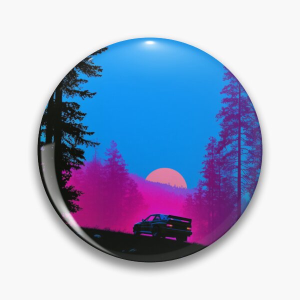 Item preview, Monochrome silhouette of a rally car against a neon-lit landscape Art Inspired By Nature And The Active Outdoors designed and sold by CDC40.