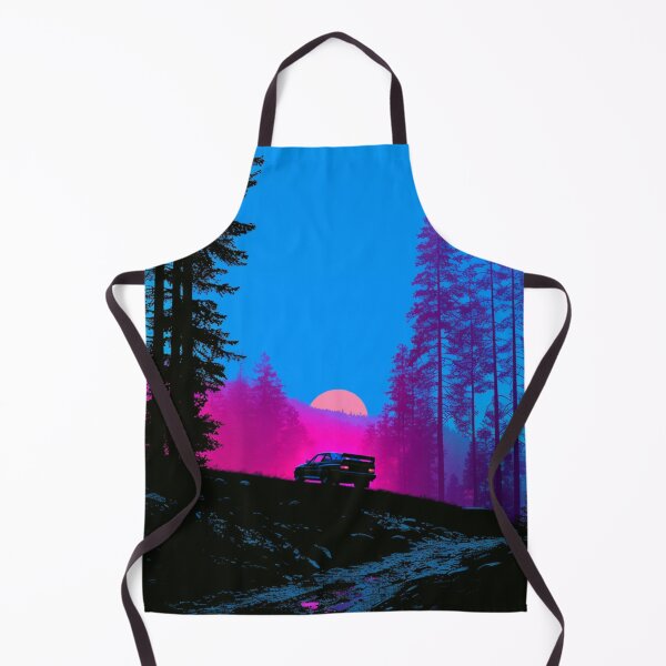 Item preview, Monochrome silhouette of a rally car against a neon-lit landscape Art Inspired By Nature And The Active Outdoors designed and sold by CDC40.