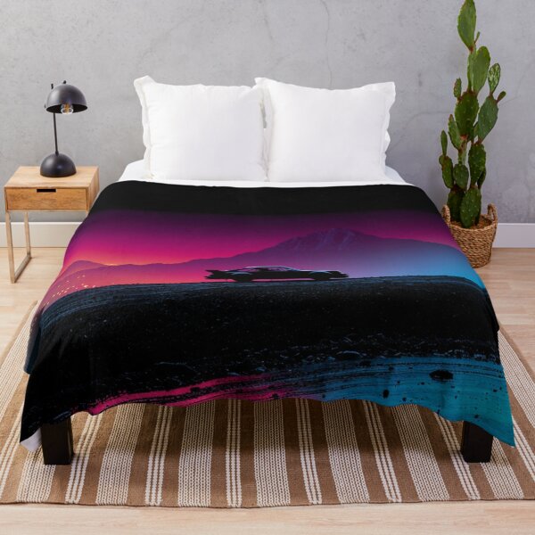 Item preview, Monochrome silhouette of a rally car against a neon-lit landscape Art Inspired By Nature And The Active Outdoors designed and sold by CDC40.