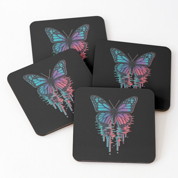 Item preview, Glitched Butterfly – Neon Distortion Digital Aesthetic designed and sold by OnPointOutfits.