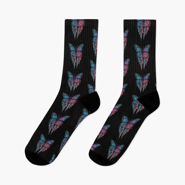 Item preview, Glitched Butterfly – Neon Distortion Digital Aesthetic designed and sold by OnPointOutfits.