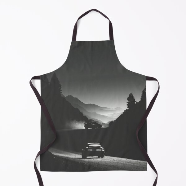 Item preview, Monochrome silhouette of a rally car against a neon-lit landscape Art Inspired By Nature And The Active Outdoors designed and sold by CDC40.