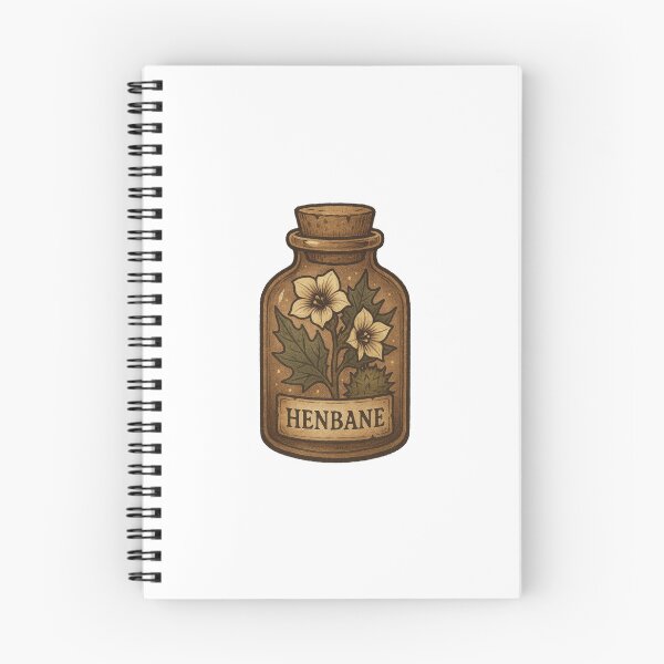 Item preview, Henbane Apothecary Jar Illustration designed and sold by Vendeloc.
