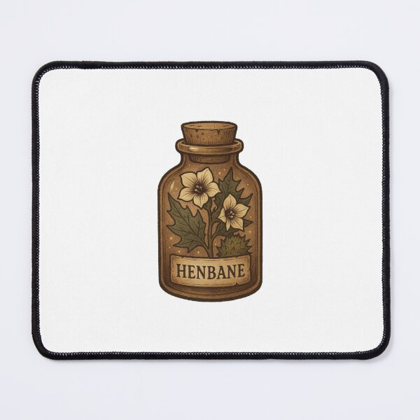 Item preview, Henbane Apothecary Jar Illustration designed and sold by Vendeloc.