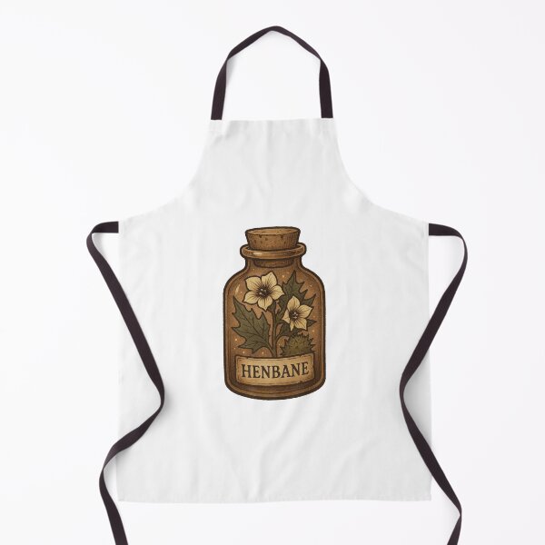 Item preview, Henbane Apothecary Jar Illustration designed and sold by Vendeloc.
