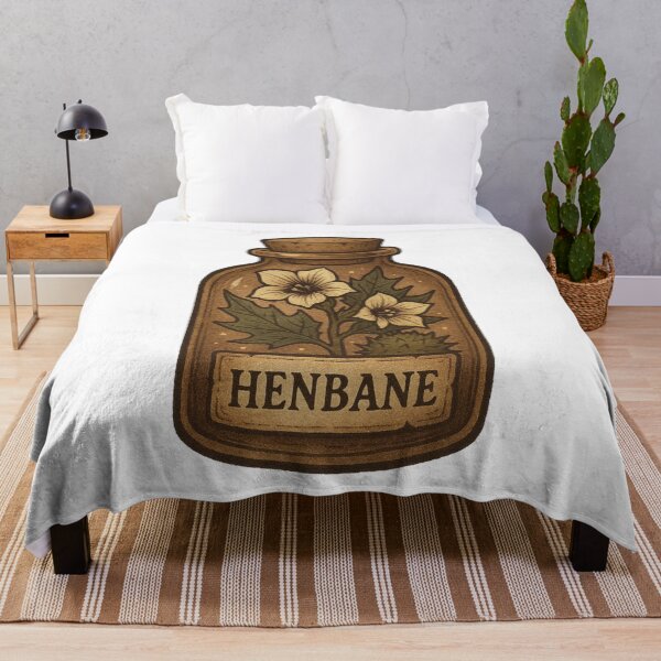 Item preview, Henbane Apothecary Jar Illustration designed and sold by Vendeloc.