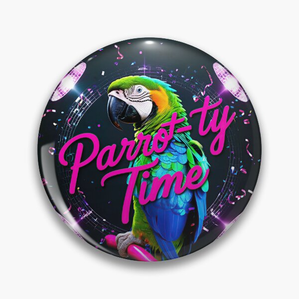 Item preview, Bird Memes - Parrot-ty Time (III) designed and sold by nature. electrified..
