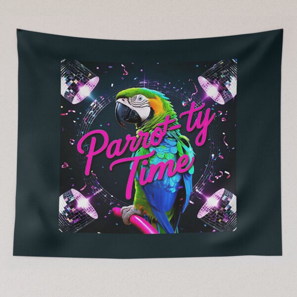 Item preview, Bird Memes - Parrot-ty Time (III) designed and sold by nature. electrified..