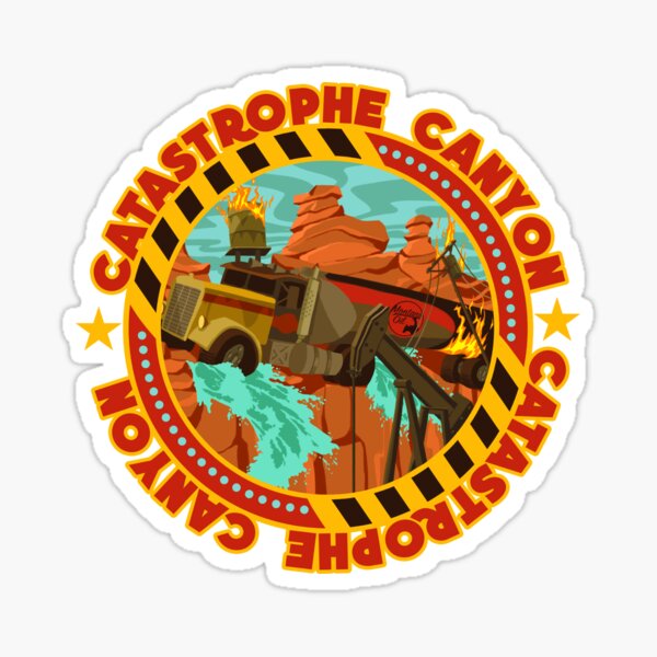 Studio Backlot Tour - Catastrophe Canyon Sticker