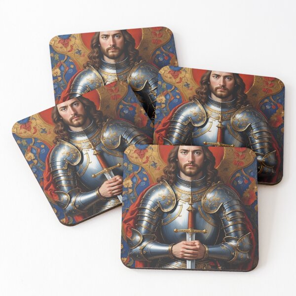 Item preview, Ornate portrait of  King Arthur of Camelot from the Arthurian Legends designed and sold by Vintage Designs +.