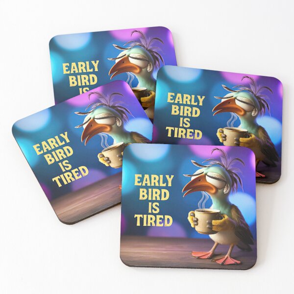Item preview, Bird Memes - The Early Bird Gets Tired (III) designed and sold by nature. electrified..