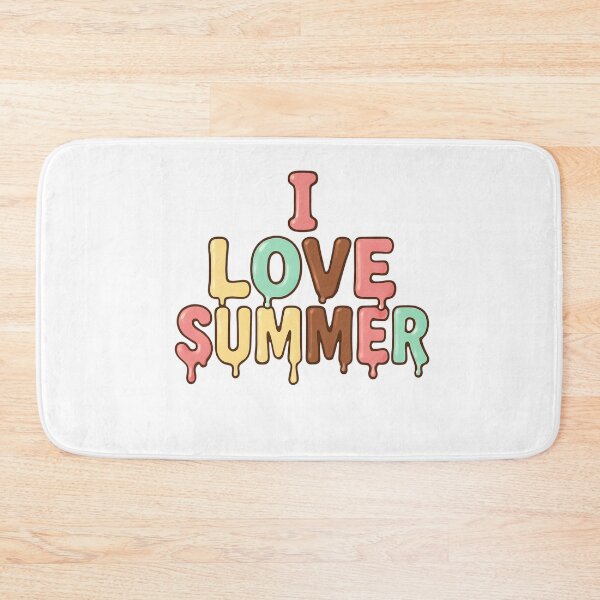 Item preview, I Love Summer – Ice Cream Drip Letters designed and sold by GeoWild Designs.
