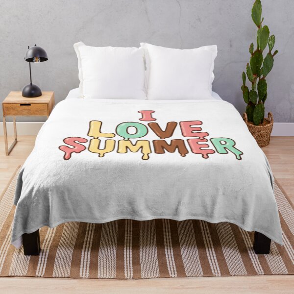 Item preview, I Love Summer – Ice Cream Drip Letters designed and sold by GeoWild Designs.