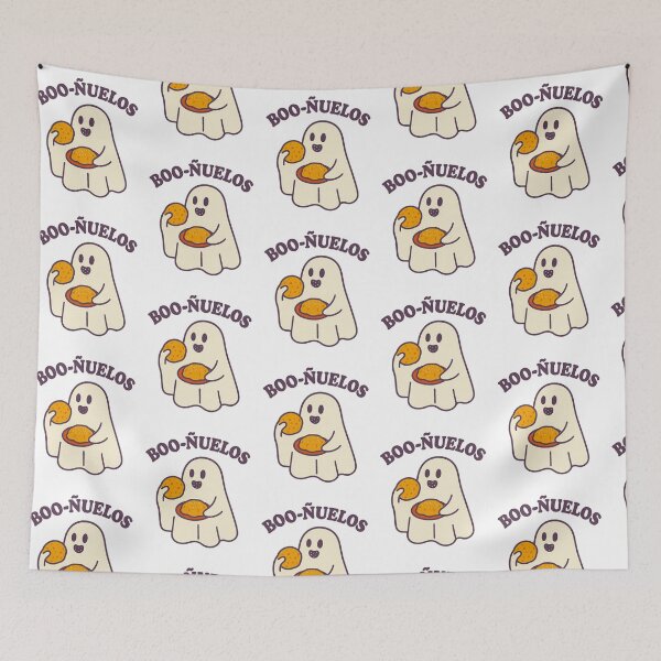 Item preview, Boo-ñuelos – Cute Ghost with Buñuelos Halloween Design designed and sold by Arismatica Design.