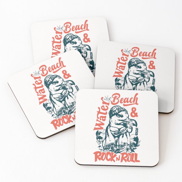 Item preview, Water, Beach and Rock n Roll; designed and sold by StickerApe.