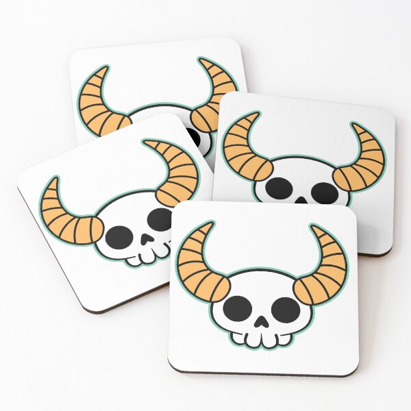 Item preview, Cartoon Style Hallowen Horn Skull designed and sold by Brainstorming99.