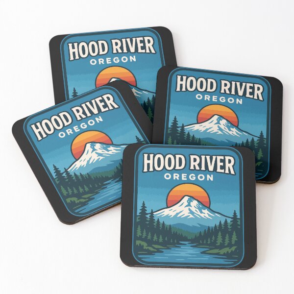 Item preview, Hood River Oregon Retro Travel designed and sold by TomFrontierArt.