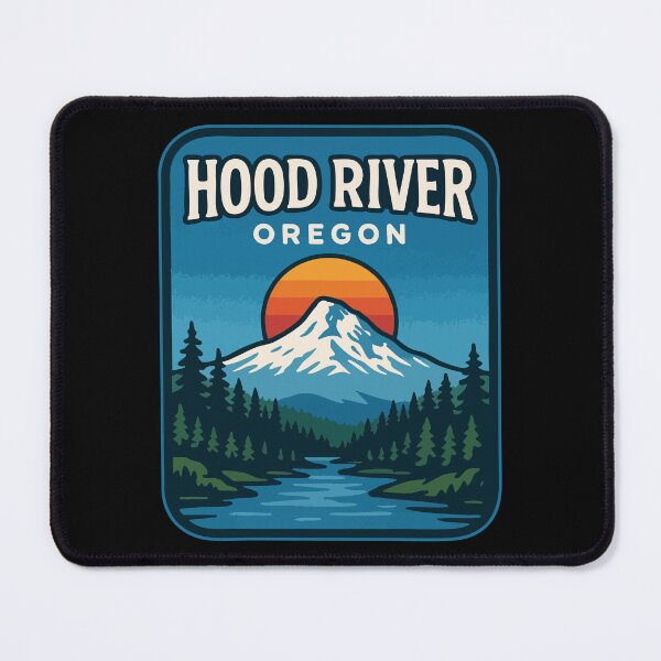 Item preview, Hood River Oregon Retro Travel designed and sold by TomFrontierArt.