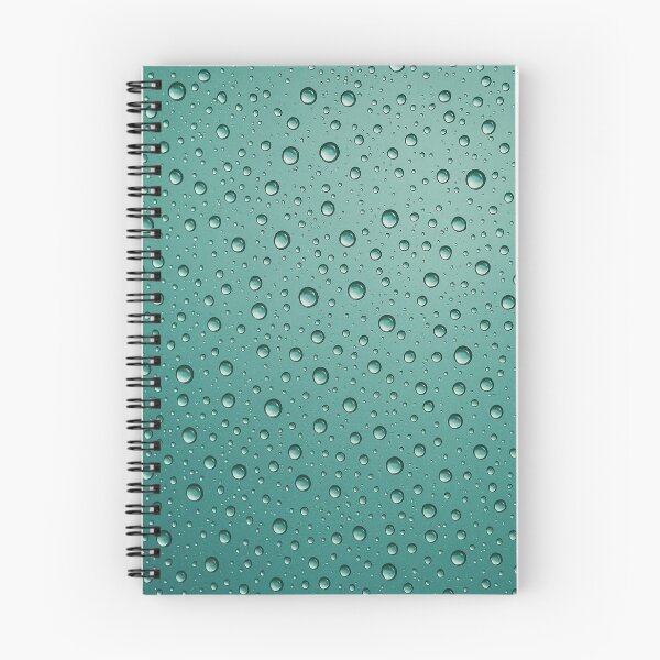Item preview, Water Droplets Notebook designed and sold by Geek-Girl-Art.