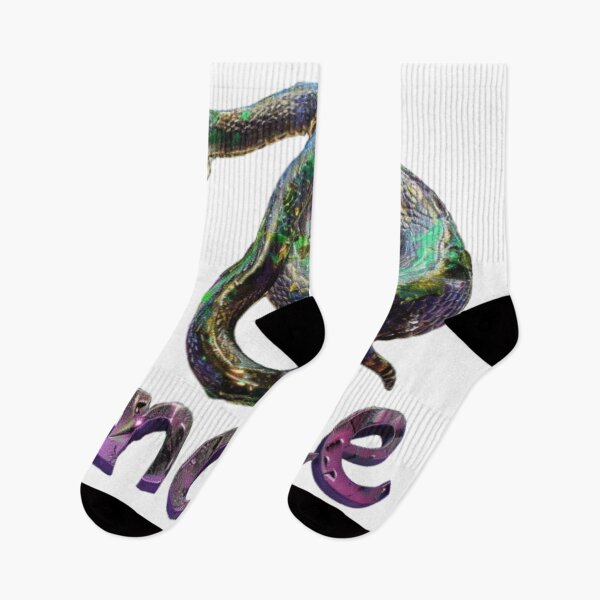Item preview, Colorful Snake | Chinese Zodiac Sign | 3D Paint Splash Style designed and sold by AlexLineArt.