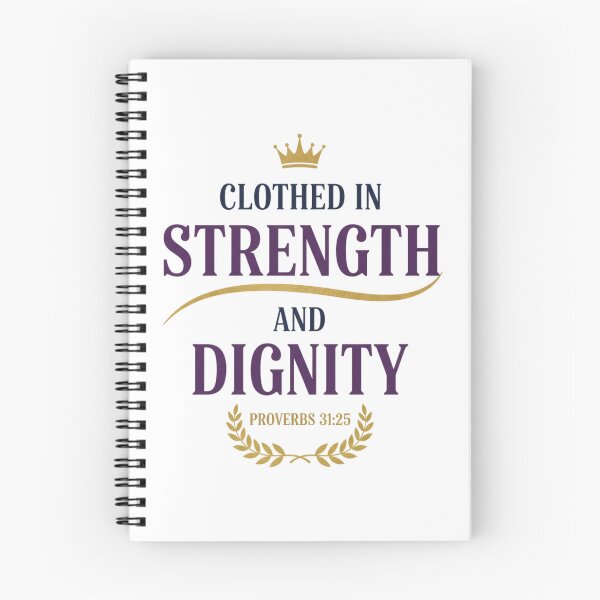 Item preview, Proverbs 31:25 Clothed in Strength and Dignity Typography. designed and sold by loveandlightrb.