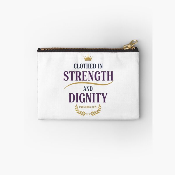 Item preview, Proverbs 31:25 Clothed in Strength and Dignity Typography. designed and sold by loveandlightrb.