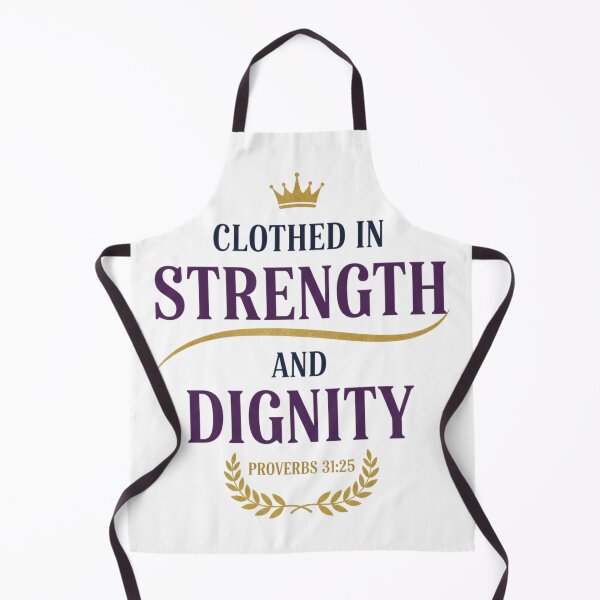 Item preview, Proverbs 31:25 Clothed in Strength and Dignity Typography. designed and sold by loveandlightrb.