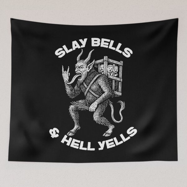 Item preview, Krampus Slay Bells and Hell Yells Horror Art designed and sold by Victor Shadehorn.