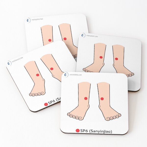 Item preview, SP6 – Sanyinjiao ("Three Yin Intersection") Acupressure Point Chart designed and sold by Epoch-Lasers.