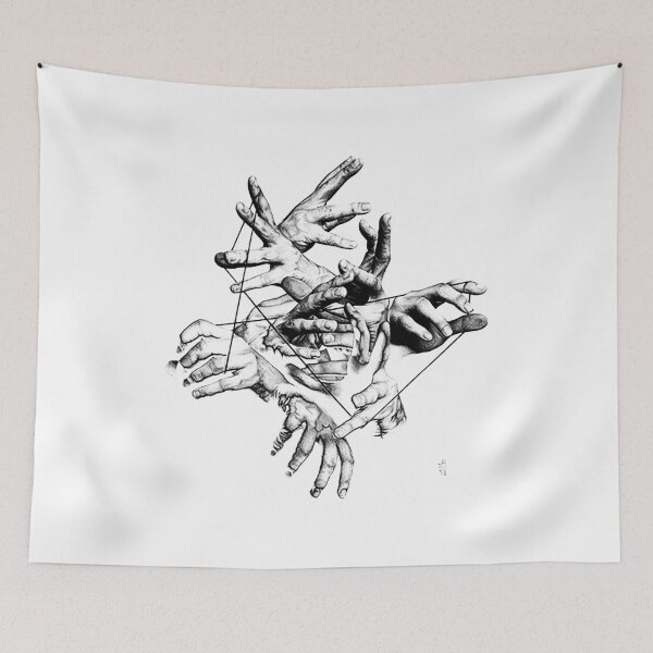 Item preview, hand black white designed and sold by kamilahlah.