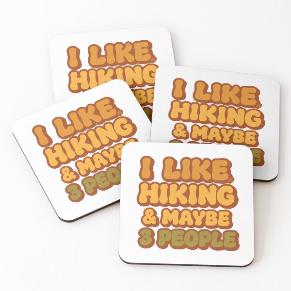 Item preview, I Like Hiking And Maybe 3 People T-Shirt | Funny Hiking Quote Tee for Introverts & Outdoor Lovers  designed and sold by GAIDREDA.