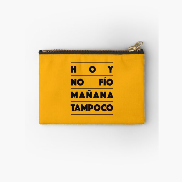 Item preview, Hoy No Fío Mañana Tampoco – Funny Spanish Quote Typography Design (black) designed and sold by didijuca.