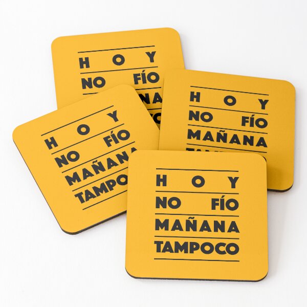 Item preview, Hoy No Fío Mañana Tampoco – Funny Spanish Quote Typography Design (black) designed and sold by didijuca.