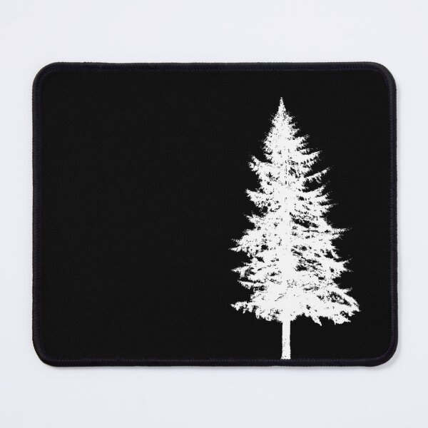 Item preview, Pine Tree White Thin Line designed and sold by TangledRoots.