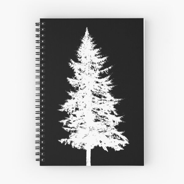 Item preview, Pine Tree White Thin Line designed and sold by TangledRoots.