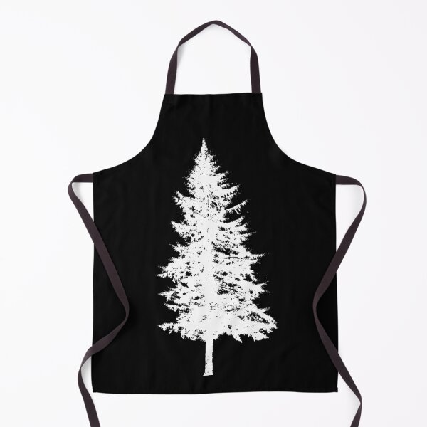 Item preview, Pine Tree White Thin Line designed and sold by TangledRoots.