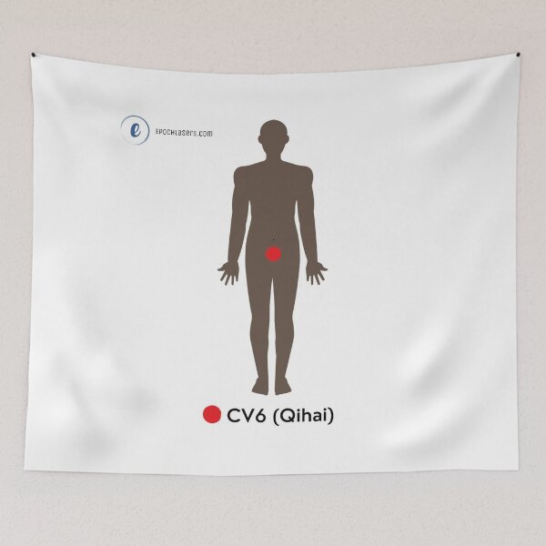 Item preview, CV6 – Qihai ("Sea of Qi") Acupuncture Chart designed and sold by Epoch-Lasers.
