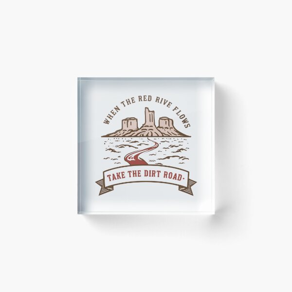Item preview, When The Red River Flows Take The Dirt Road T-Shirt | Funny Adult Country Humor Tee  designed and sold by GAIDREDA.