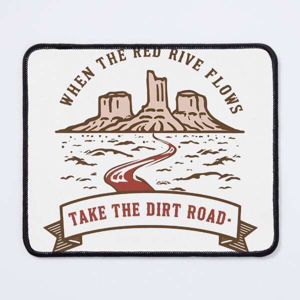 Item preview, When The Red River Flows Take The Dirt Road T-Shirt | Funny Adult Country Humor Tee  designed and sold by GAIDREDA.